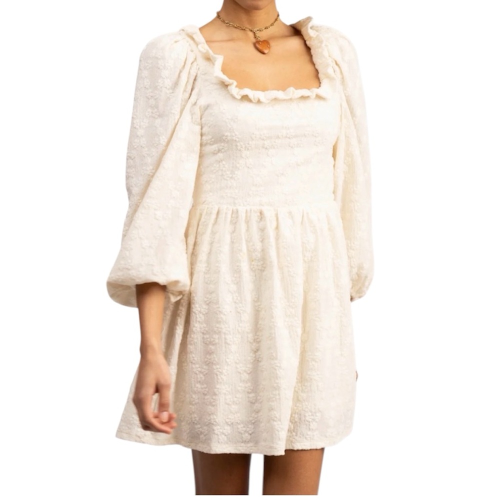 SMITH & QUINN Beatrice Cream Lace Long Sleeve Dress Size Medium NWT